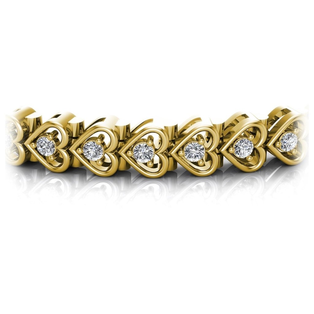 1.00 - 2.00 CT Round Cut Diamonds - Diamond Bracelet - Primestyle.com