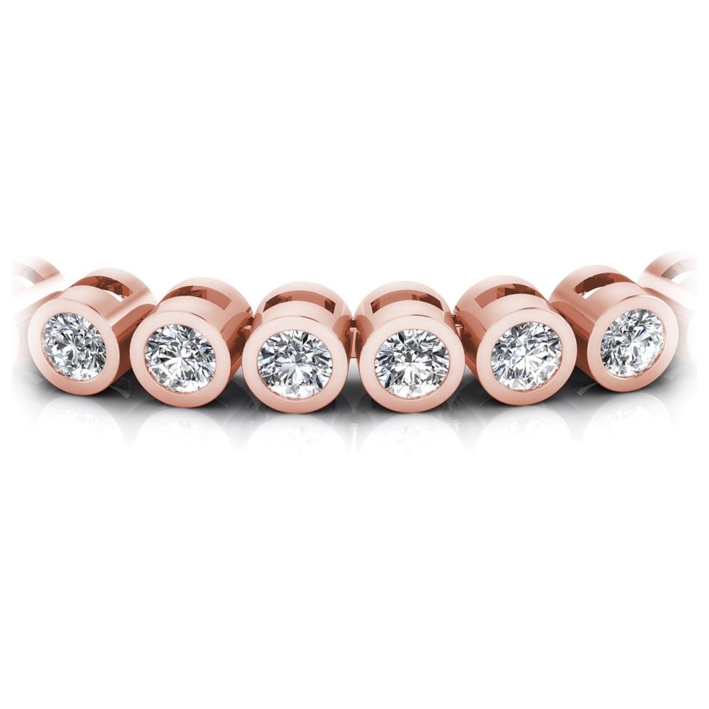 1.00-2.00 CT Round Cut Natural Diamonds - Tennis Bracelet