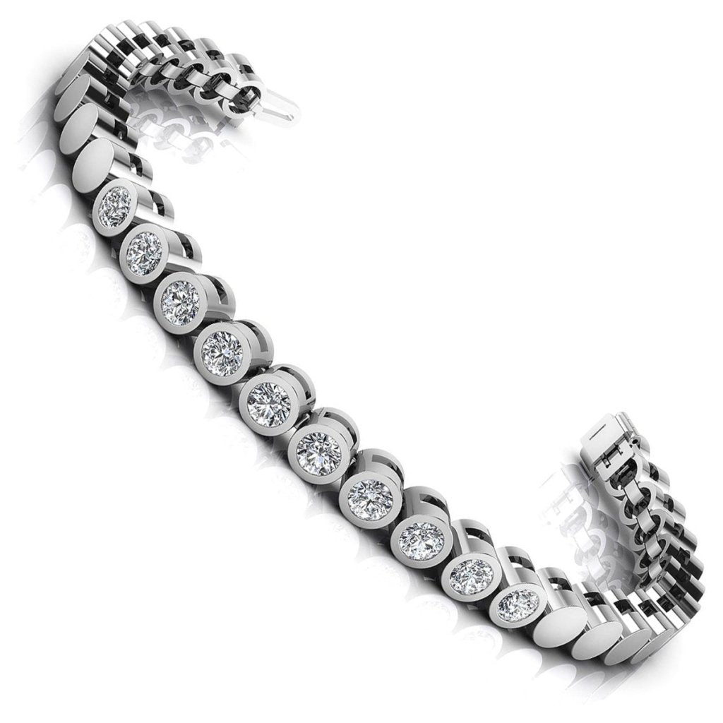 1.00 - 2.00 CT Round Cut Diamonds - Tennis Bracelet - Primestyle.com