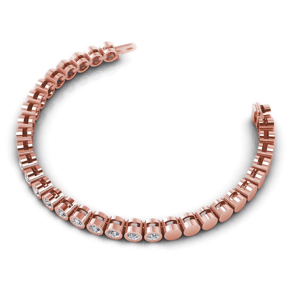 1.00-2.00 CT Round Cut Diamonds - Tennis Bracelet - Primestyle.com