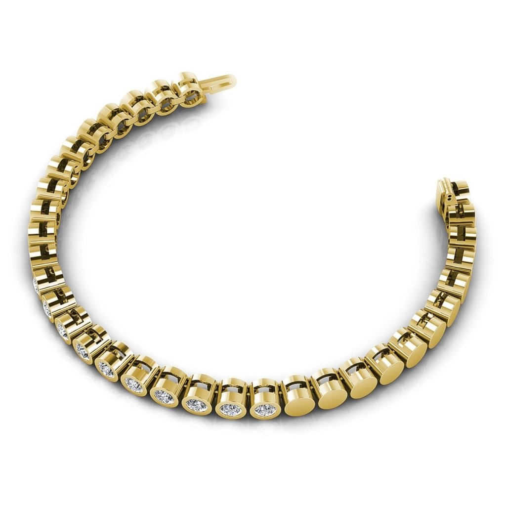 1.00 - 2.00 CT Round Cut Diamonds - Tennis Bracelet - Primestyle.com