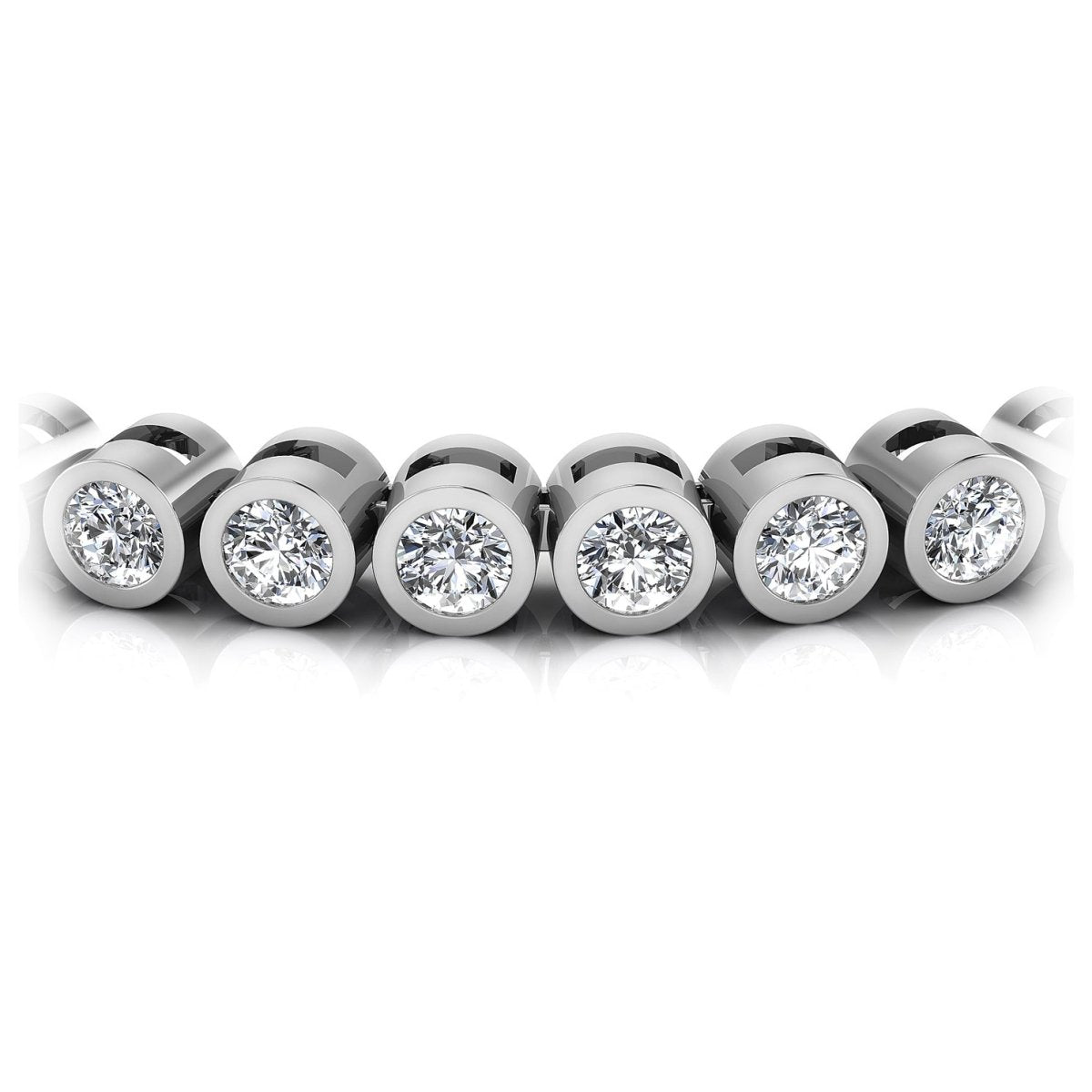 1.00-2.00 CT Round Cut Diamonds - Tennis Bracelet - Primestyle.com