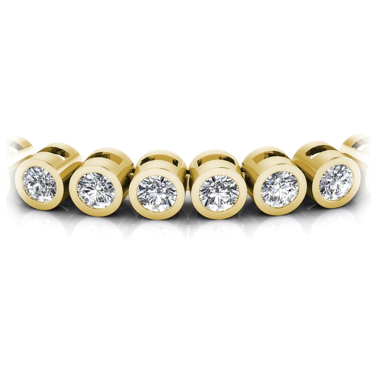1.00-2.00 CT Round Cut Diamonds - Tennis Bracelet