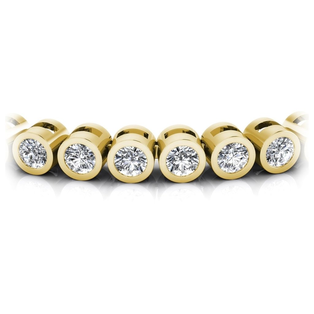 1.00-2.00 CT Round Cut Natural Diamonds - Tennis Bracelet