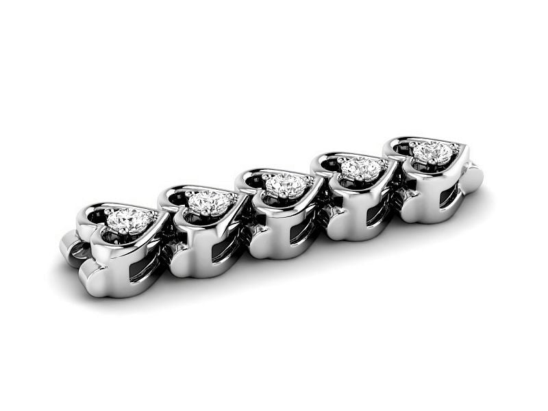 1.00-2.00 CT Round Cut Diamonds - Designer Bracelets