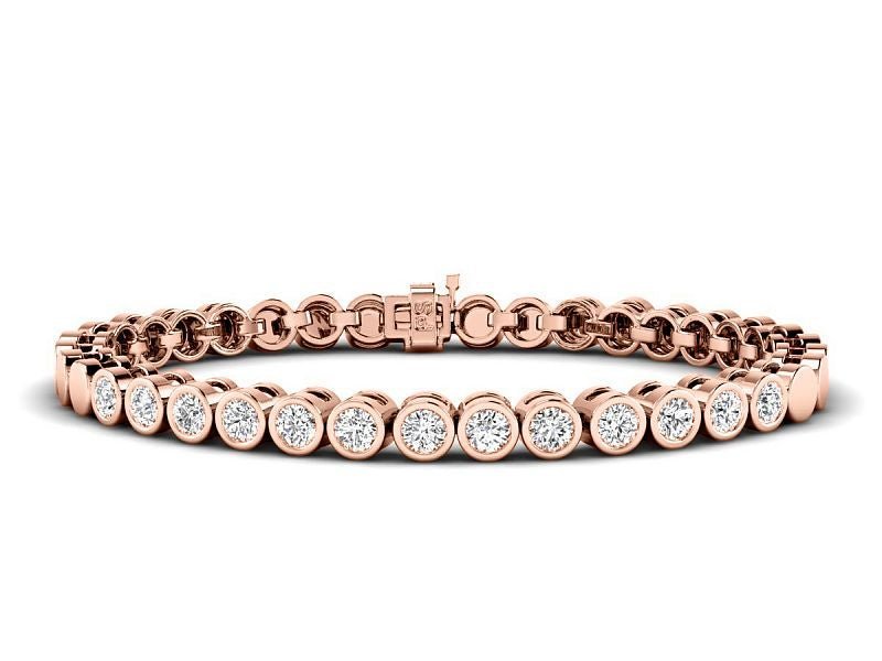 1.00 - 2.00 CT Round Cut Lab Grown Diamonds - Tennis Bracelet - Primestyle.com