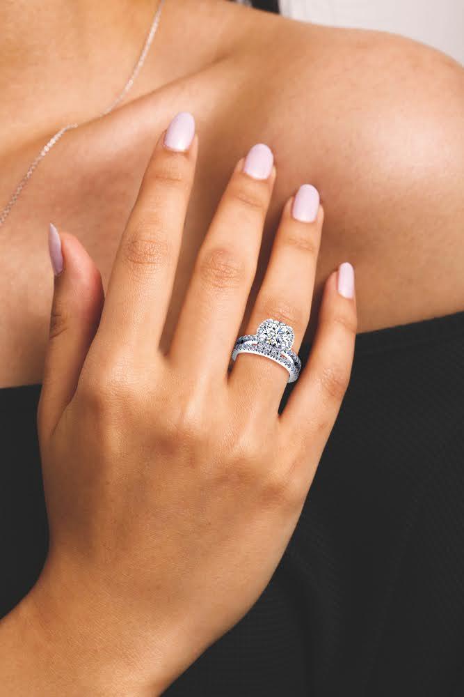 1.00-2.15 CT Round Cut Diamonds - Bridal Set