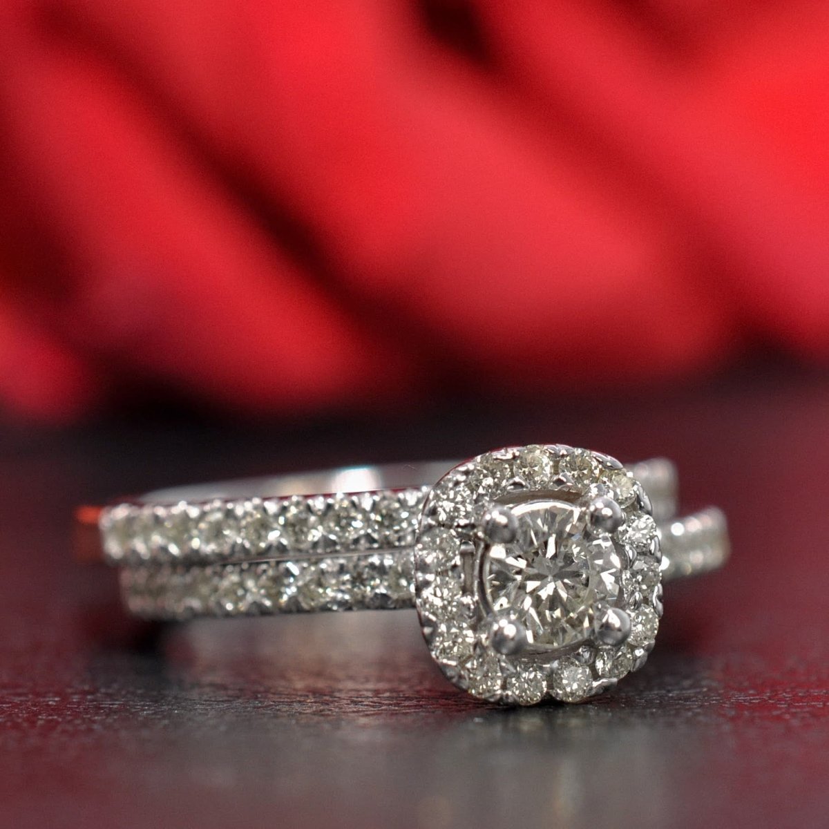 1.00-2.15 CT Round Cut Diamonds - Bridal Set - Primestyle.com