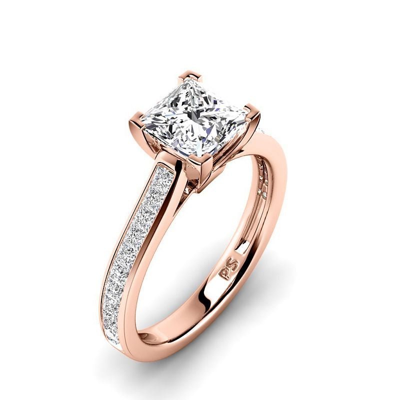 1.00 - 6.50 CT Princess Cut Diamonds - Engagement Ring - Primestyle.com