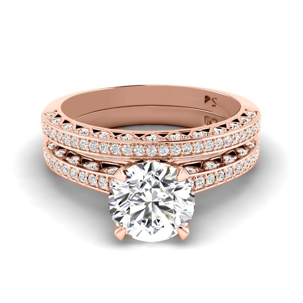 1.00 - 6.50 CT Round Cut Diamonds - Bridal Set - Primestyle.com