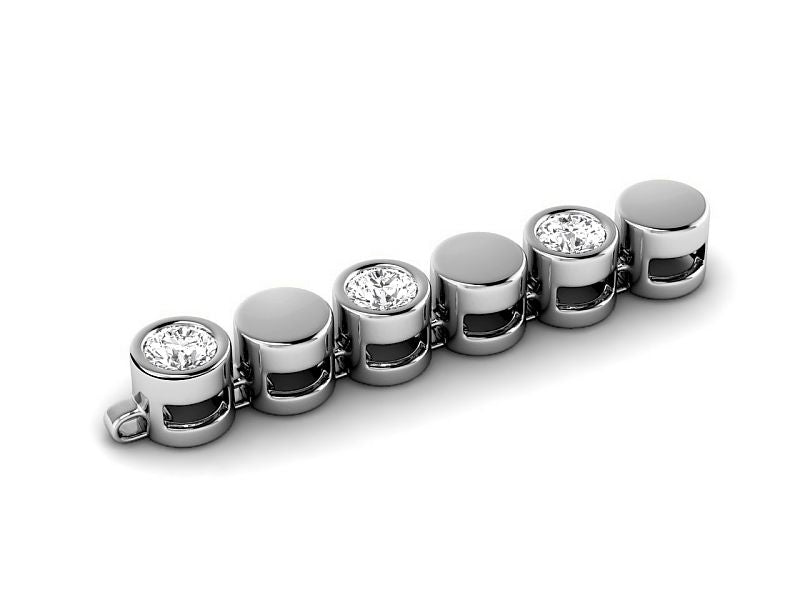 1.00-4.00 CT Round Cut Lab Grown Diamonds - Designer Bracelet - Primestyle.com