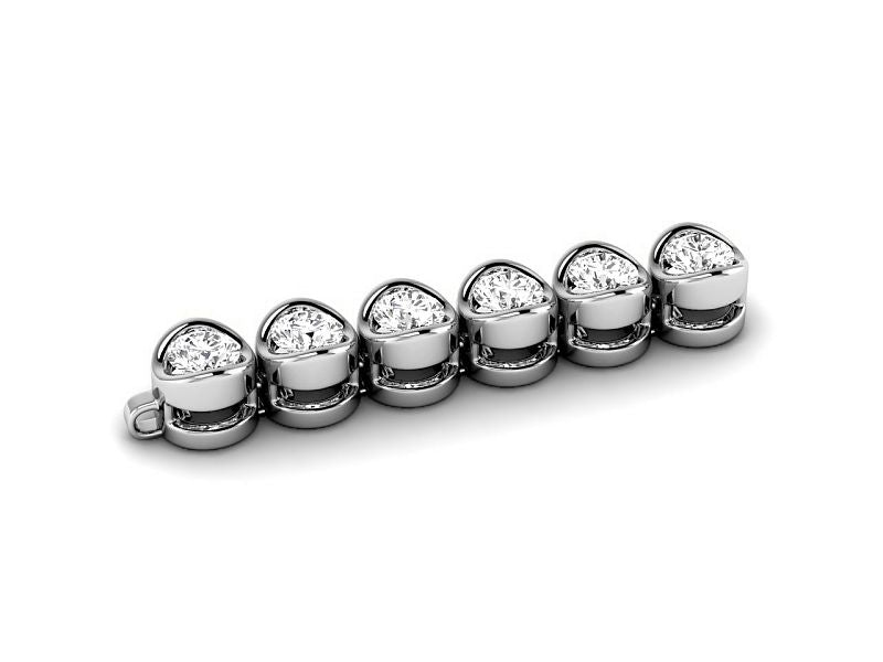 1.00-4.00 CT Round Cut Lab Grown Diamonds - Tennis Bracelet - Primestyle.com