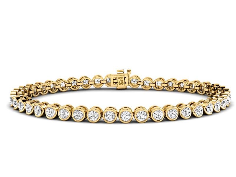 1.00-4.00 CT Round Cut Lab Grown Diamonds - Tennis Bracelet - Primestyle.com