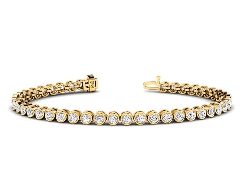 1.00-4.00 CT Round Cut Lab Grown Diamonds - Tennis Bracelet - Primestyle.com