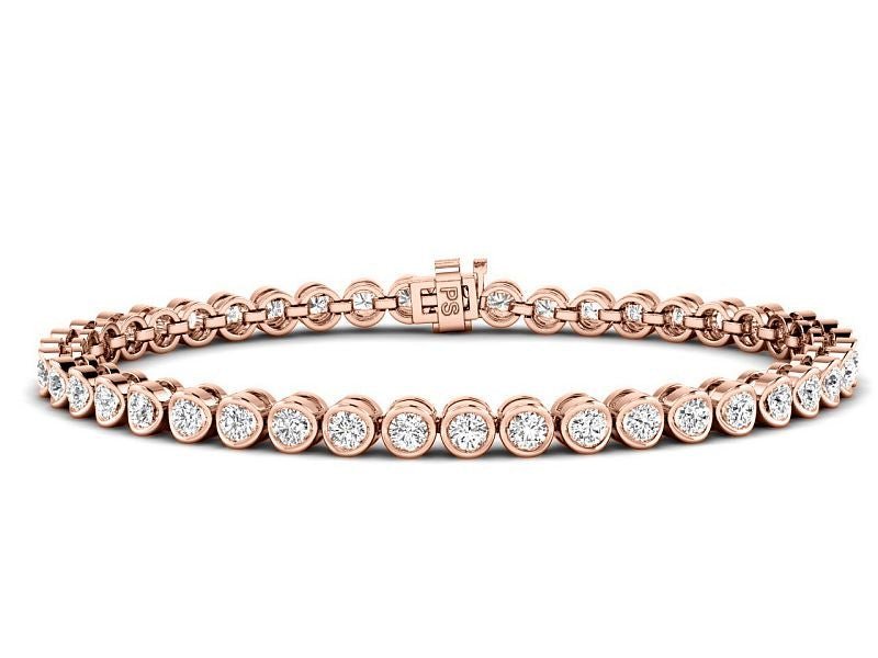 2.00-9.00 CT Round Cut Diamonds - Tennis Bracelet