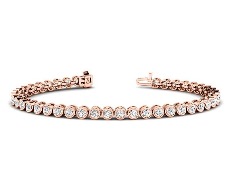 1.00-4.00 CT Round Cut Lab Grown Diamonds - Tennis Bracelet - Primestyle.com