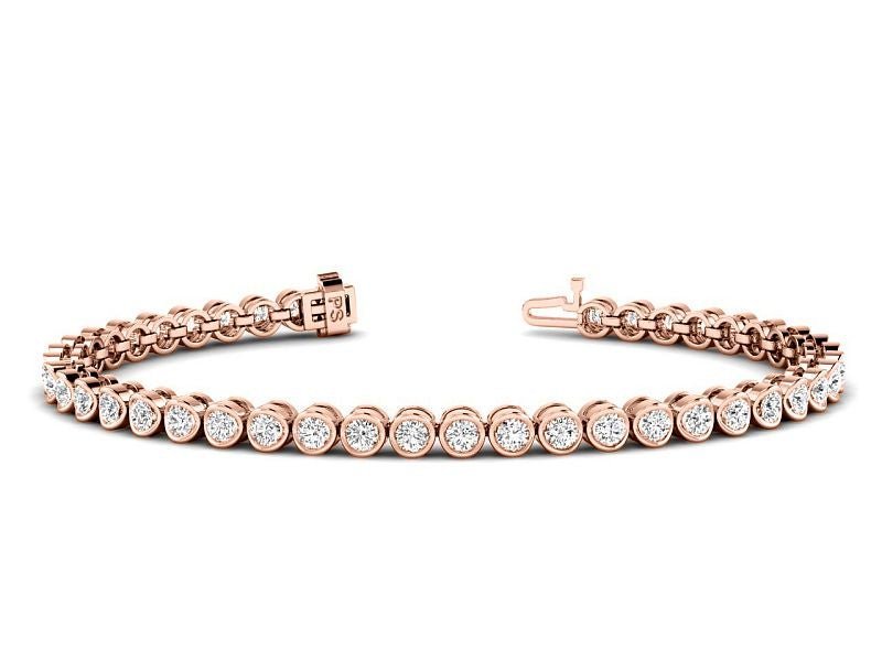 2.00 - 9.00 CT Round Cut Lab Grown Diamonds - Tennis Bracelet - Primestyle.com