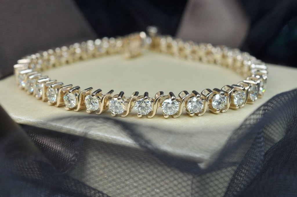 1.00 - 5.00 CT Round Cut Diamonds - Tennis Bracelet - Primestyle.com