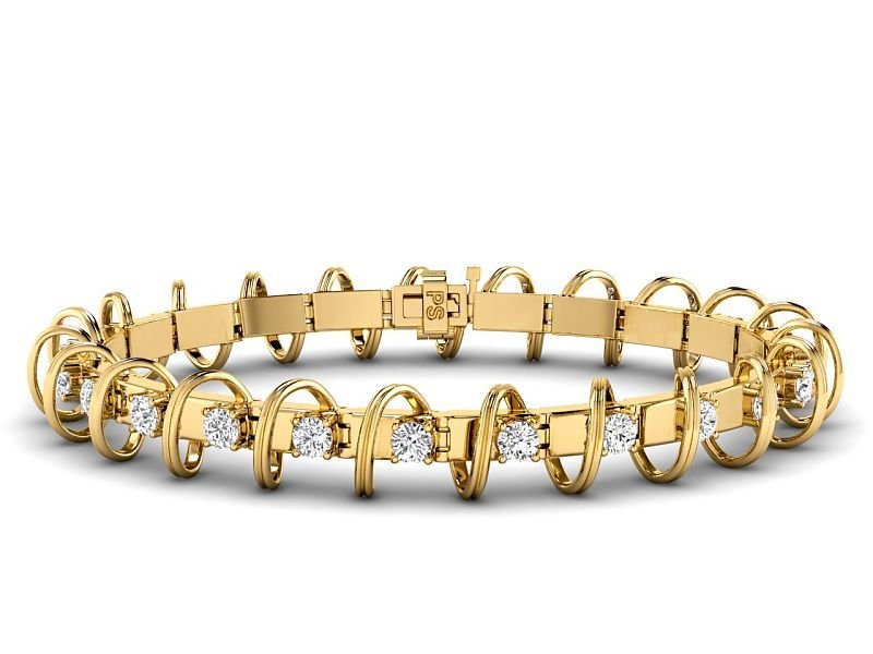 1.00-5.00 CT Round Cut Diamonds - Tennis Bracelet