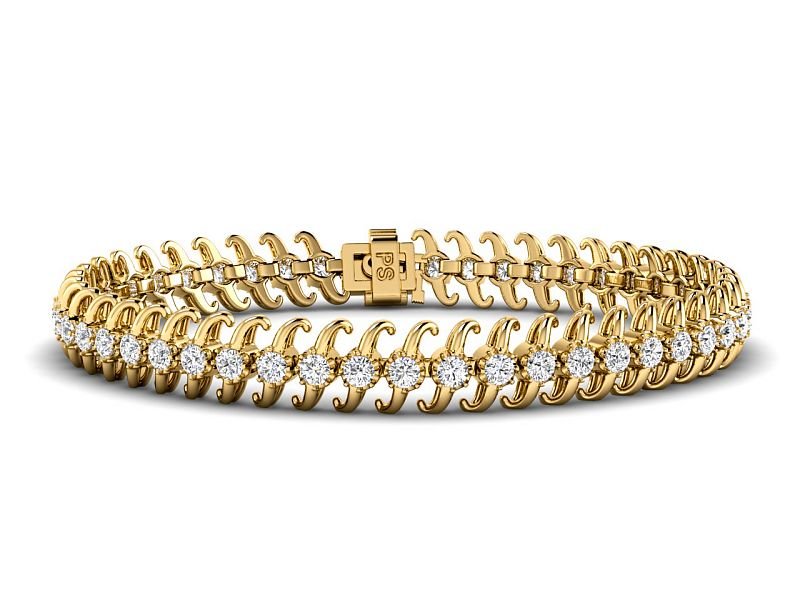 1.00-5.00 CT Round Cut Lab Grown Diamonds - Tennis Bracelet - Primestyle.com