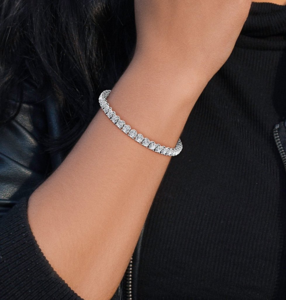 1.00 - 6.00 CT Round Cut Diamonds - Tennis Bracelet - Primestyle.com