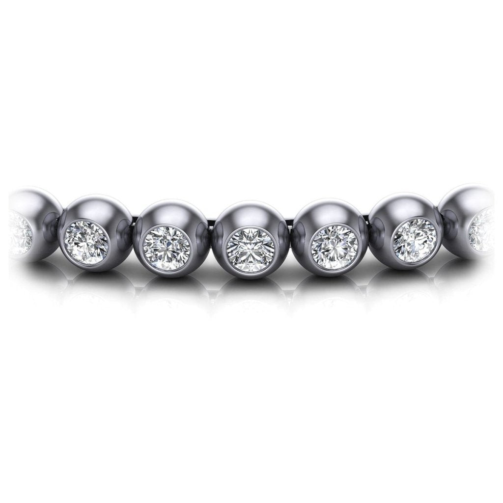 1.00-6.00 CT Round Cut Diamonds - Tennis Bracelet