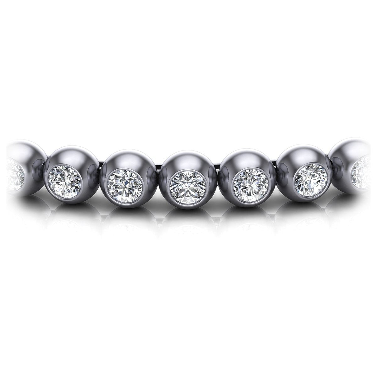 1.00-6.00 CT Round Cut Diamonds - Tennis Bracelet - Primestyle.com