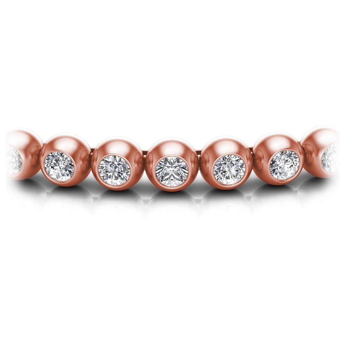 1.00-6.00 CT Round Cut Diamonds - Tennis Bracelet - Primestyle.com