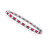1.00-6.00 CT Round Cut Rubies & Diamonds - Color Stones Bracelet - Primestyle.com
