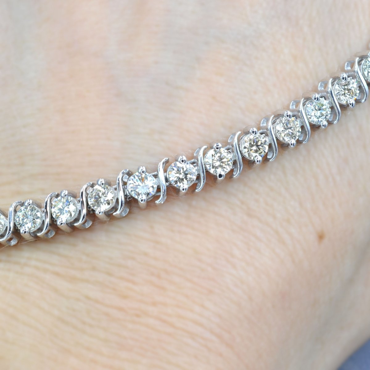 1.00-7.00 CT Round Cut Diamonds - Tennis Bracelet - Primestyle.com