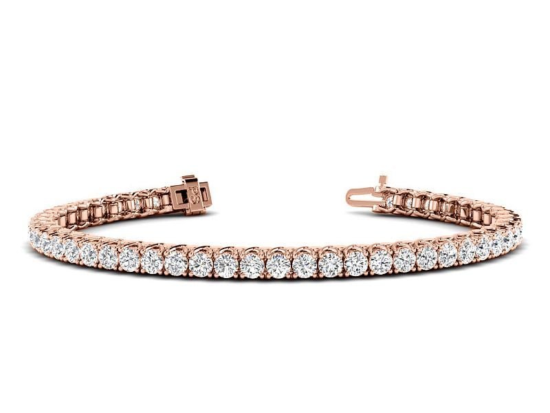 1.00 - 9.00 CT Round Cut Lab Grown Diamonds - Tennis Bracelet - Primestyle.com