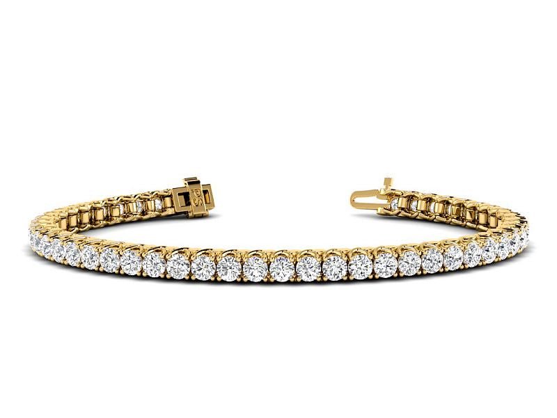 1.00-9.00 CT Round Cut Lab Grown Diamonds - Tennis Bracelet - Primestyle.com