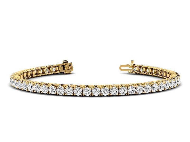 1.00 - 9.00 CT Round Cut Lab Grown Diamonds - Tennis Bracelet - Primestyle.com