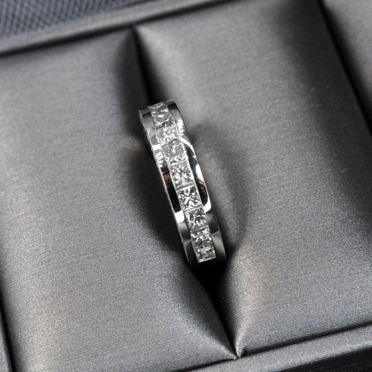 1.00 CT Princess Cut Natural Diamonds - Wedding Band