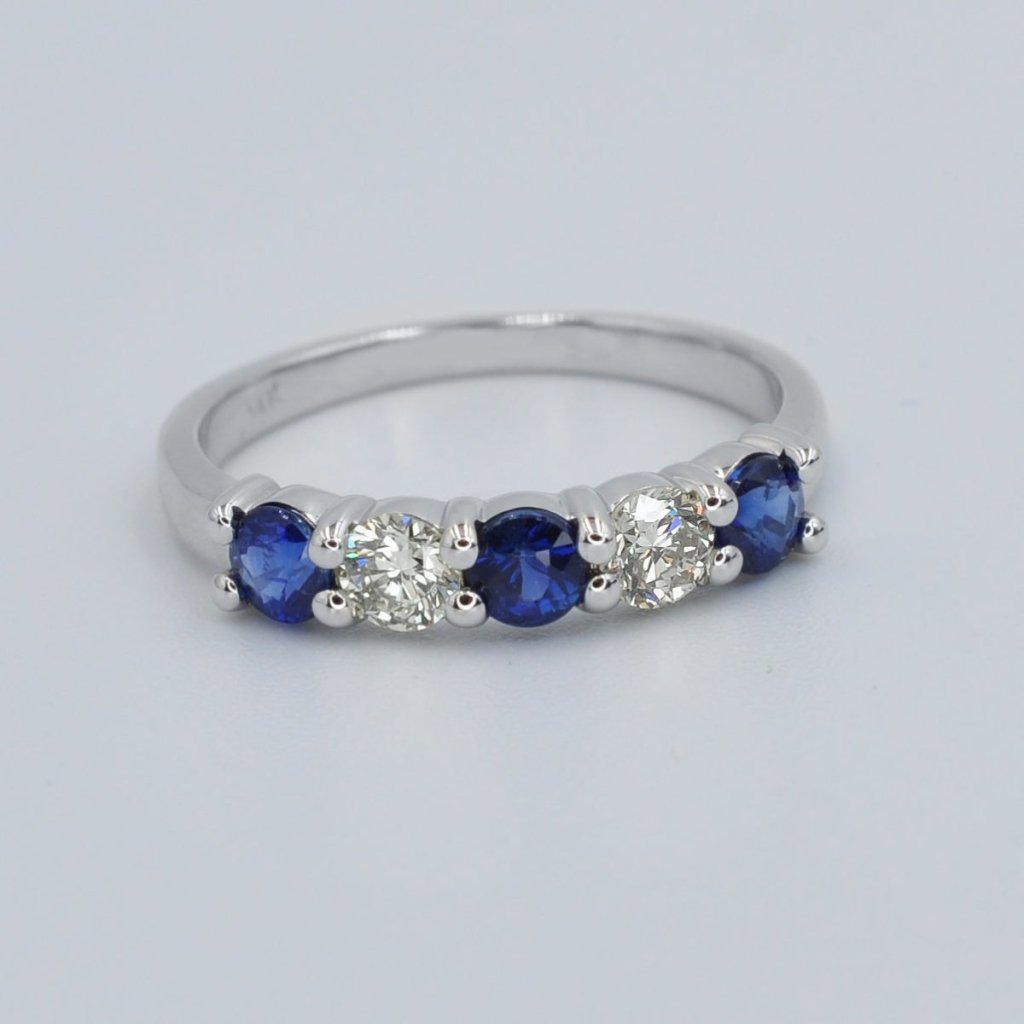 1.00 CT Round Cut Natural Diamonds - Wedding Band - Primestyle.com