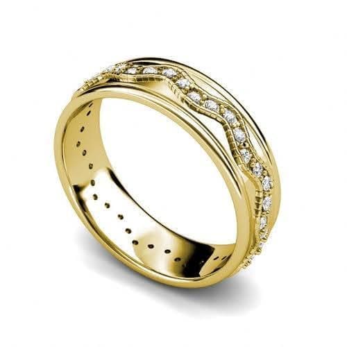 1.00 CT Round Cut Natural Diamonds - Wedding Band