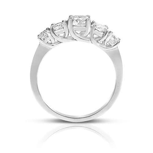 1.00 CT Round Cut Diamonds - Wedding Band - Primestyle.com