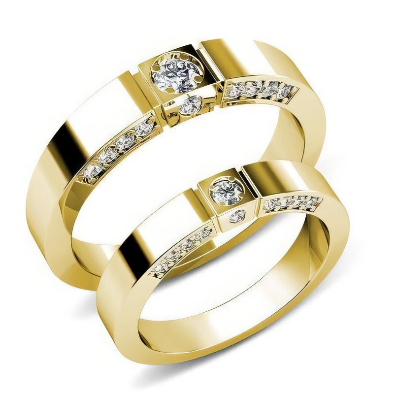 1.00 CT Round Cut Diamonds - Wedding Set - Primestyle.com