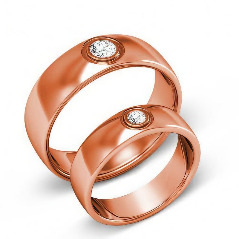 1.00 CT Round Cut Natural Diamonds - Wedding Sets
