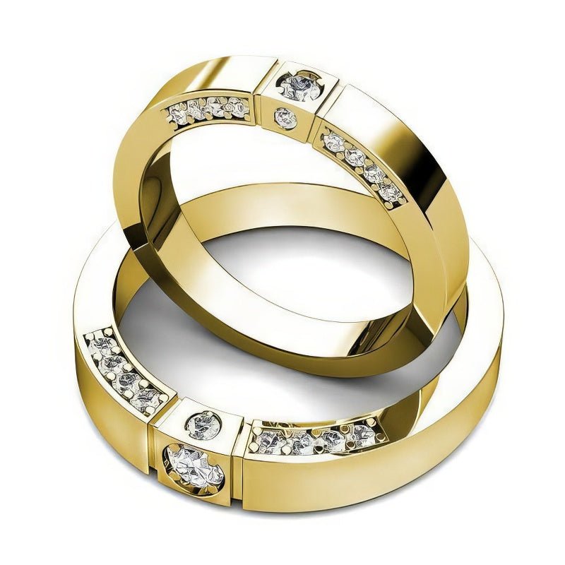 1.00 CT Round Cut Natural Diamonds - Wedding Sets