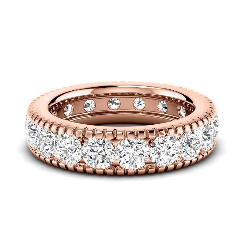 1.00 CT Round Cut Lab Grown Diamonds - Eternity Ring - Primestyle.com