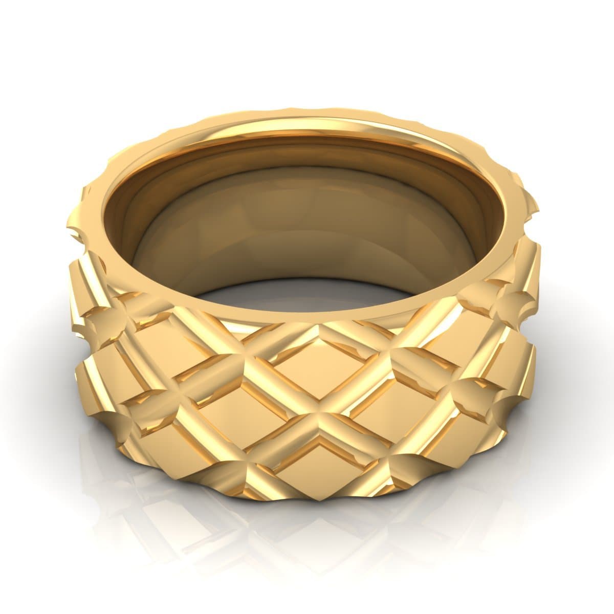 10.0 mm Plain Wedding Band in 14KT, 18KT & Platinum