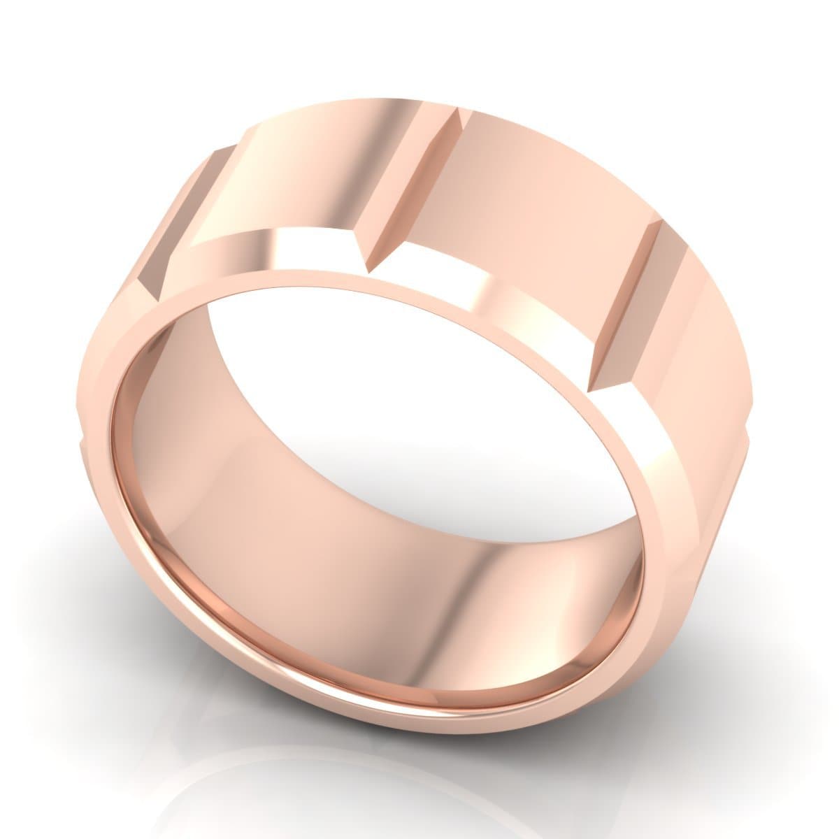 10.0 mm Plain Wedding Band in 14KT, 18KT & Platinum - Primestyle.com