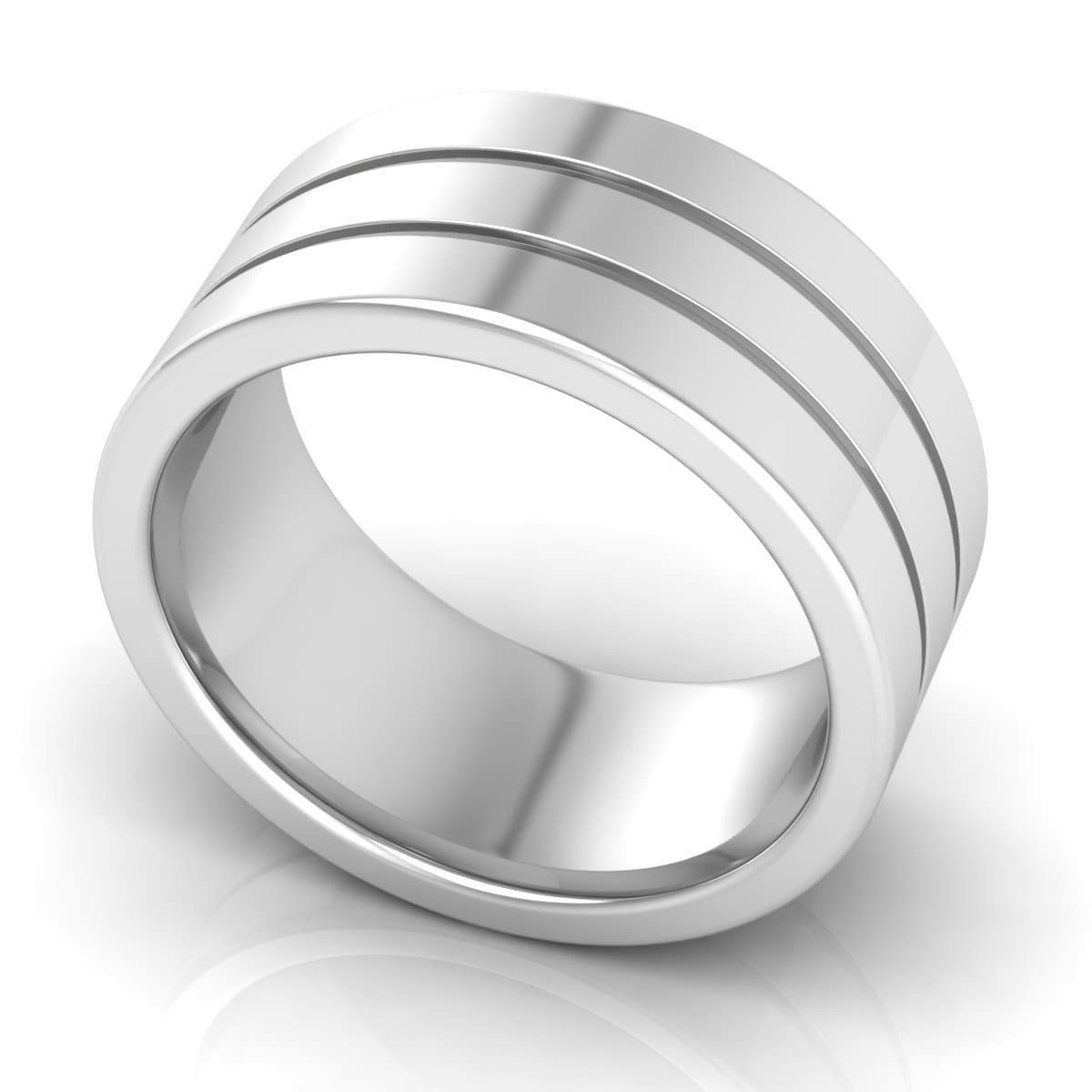 10.0 mm Plain Wedding Band in 14KT, 18KT & Platinum - Primestyle.com