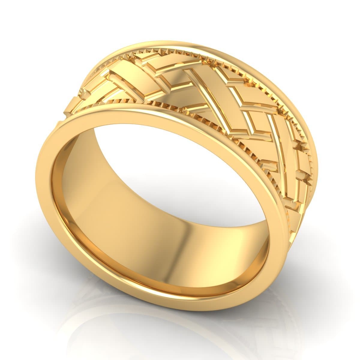 10.0 mm Plain Wedding Band in 14KT, 18KT & Platinum