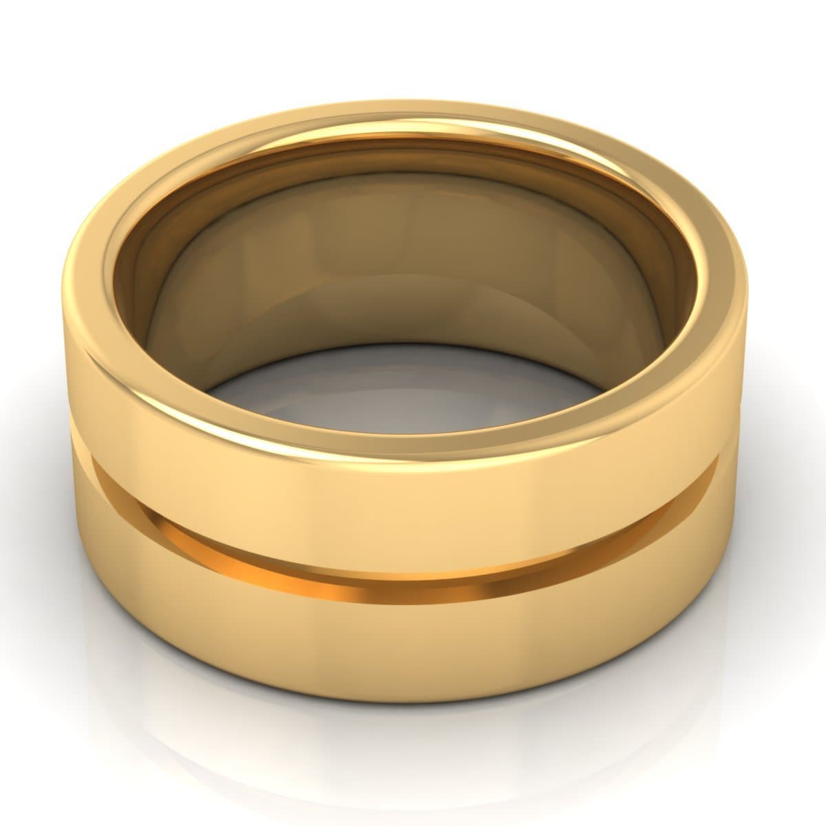 10.0 mm Plain Wedding Band in 14KT, 18KT & Platinum - Primestyle.com