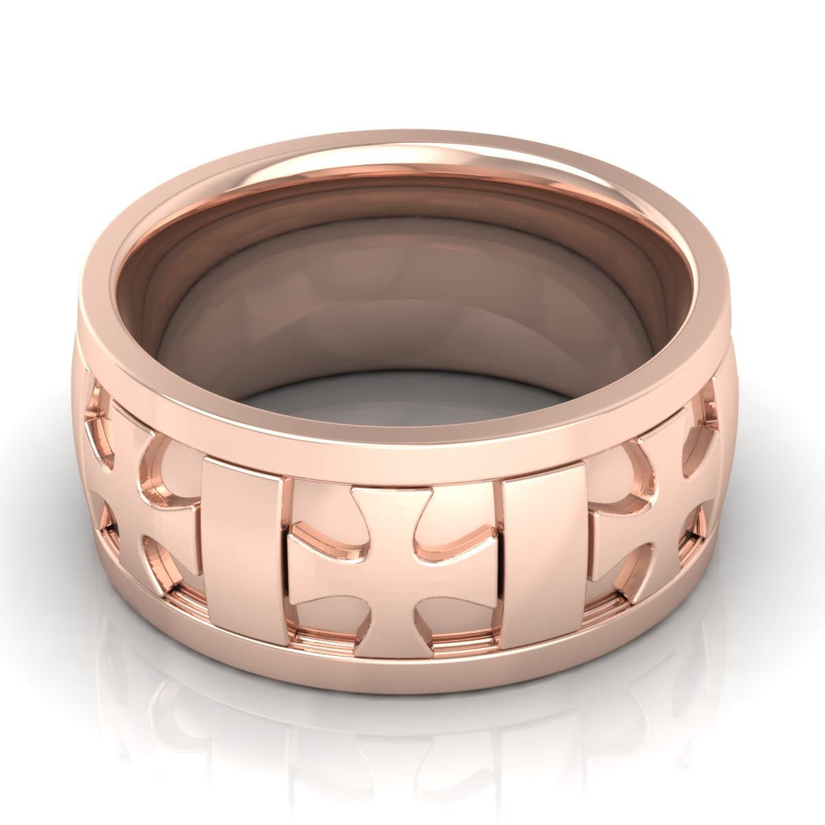 10.0 mm Plain Wedding Band in 14KT, 18KT & Platinum