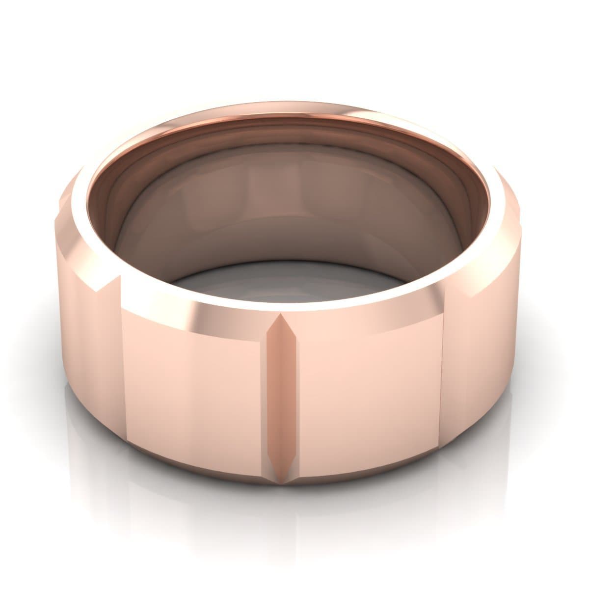 10.0 mm Plain Wedding Band in 14KT, 18KT & Platinum