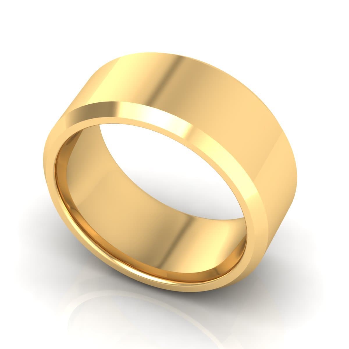 10.0 mm Plain Wedding Band in 14KT, 18KT & Platinum - Primestyle.com