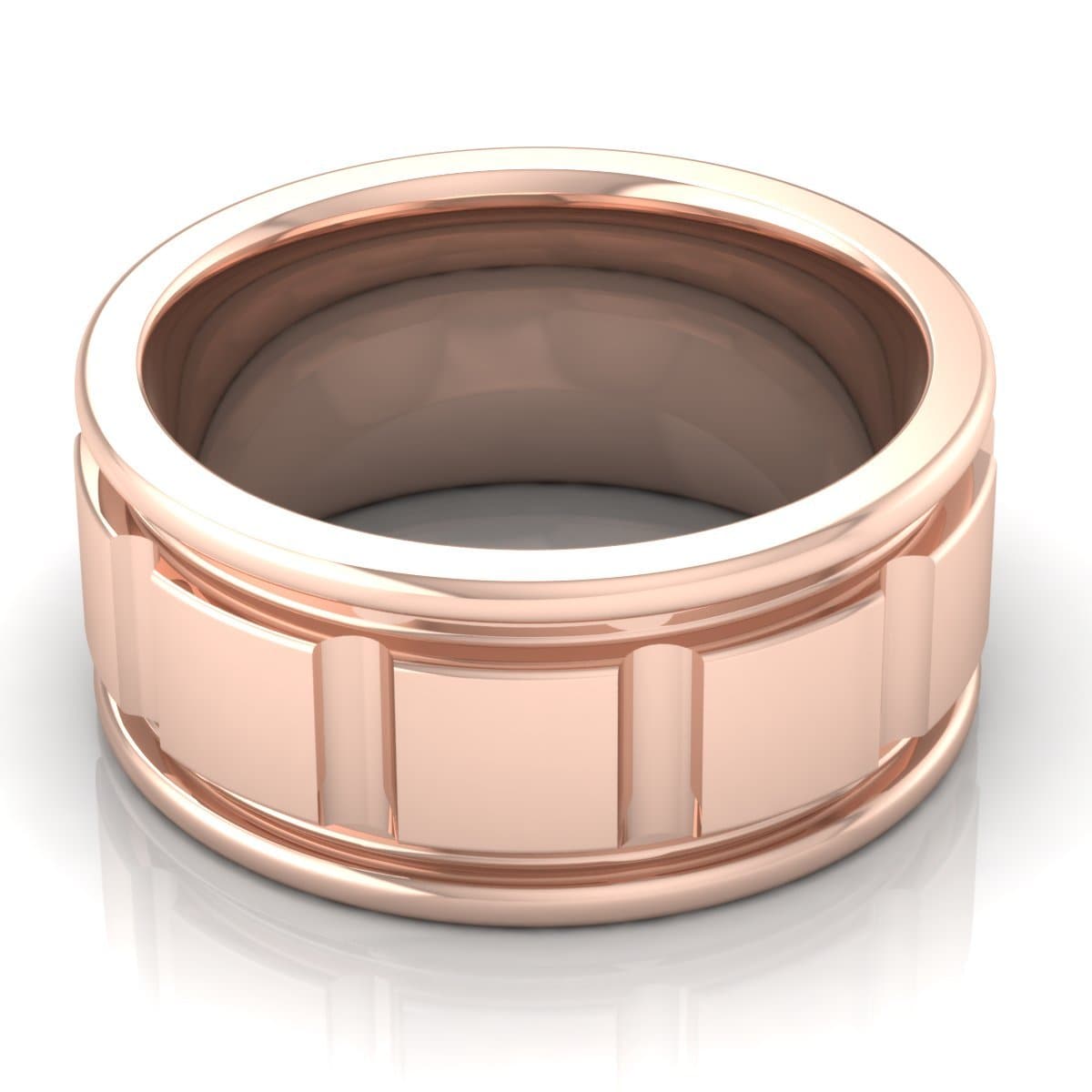 10.0 mm Plain Wedding Band in 14KT, 18KT & Platinum